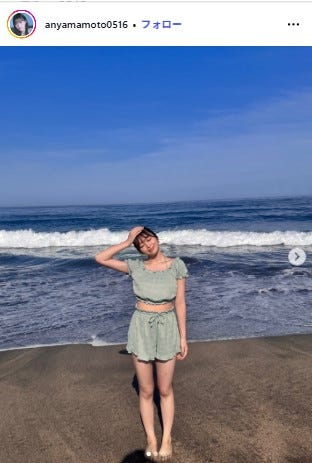 山本杏Instagramより