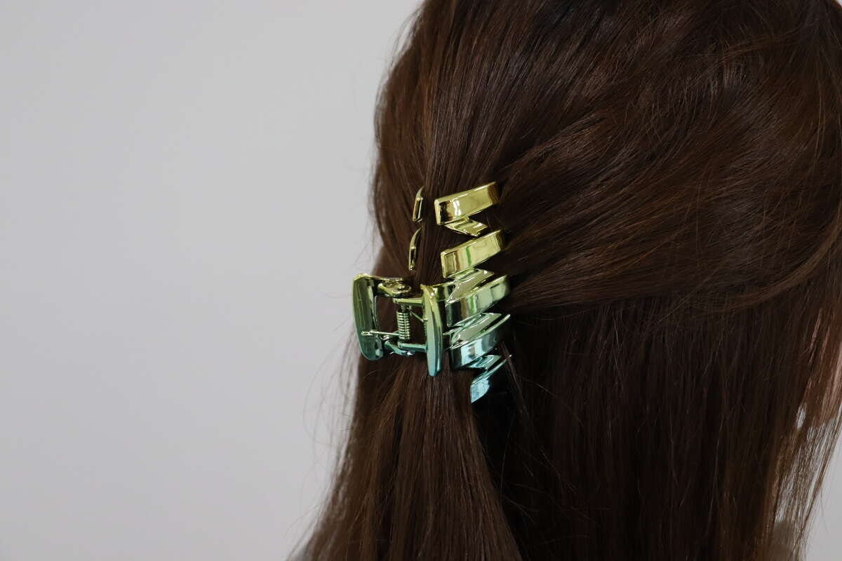 バンスクリップ（メタリック、ジグザグ、グラデーション）　使用例