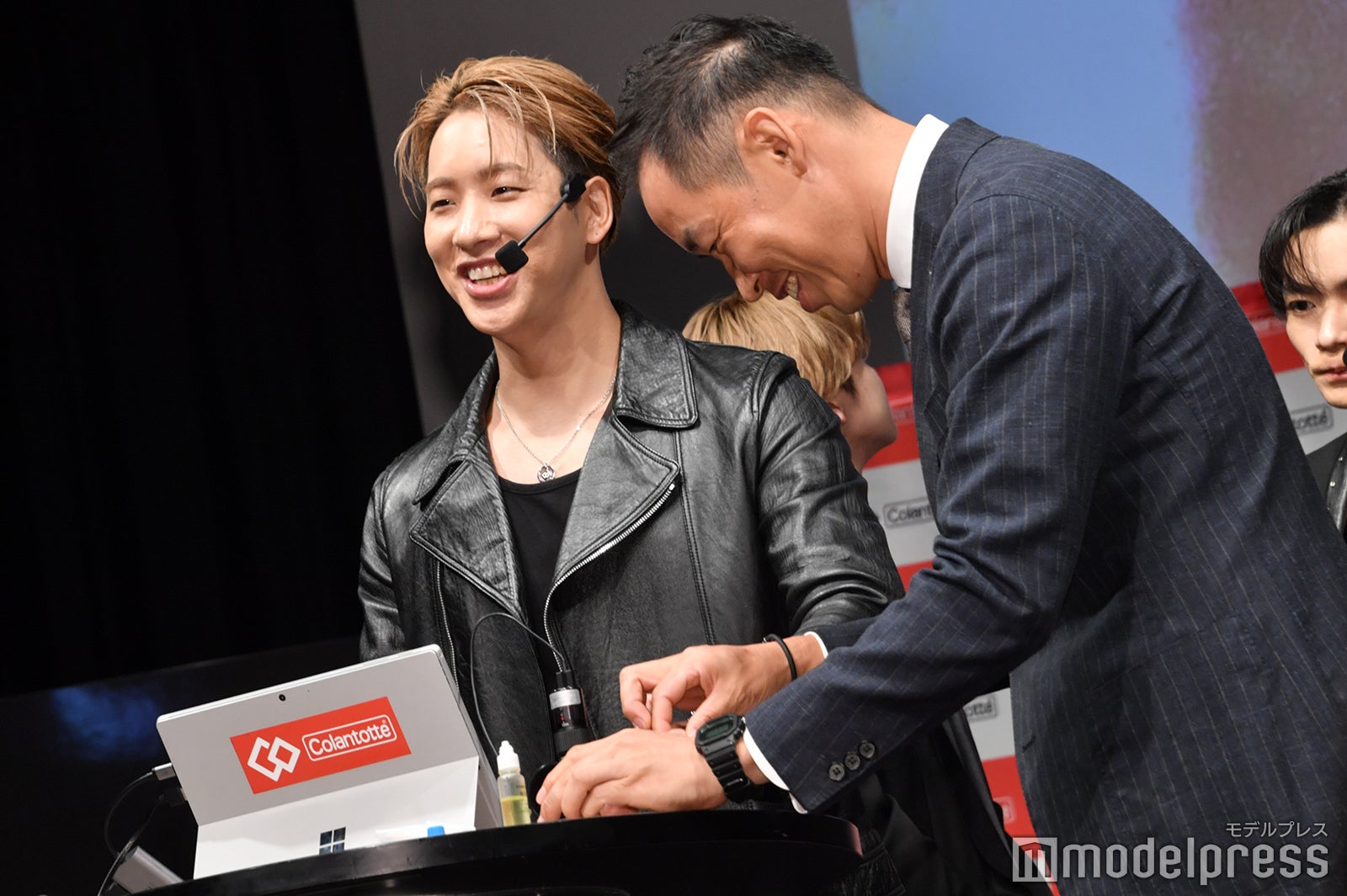 血流速度対決で優勝した陣（C）モデルプレス