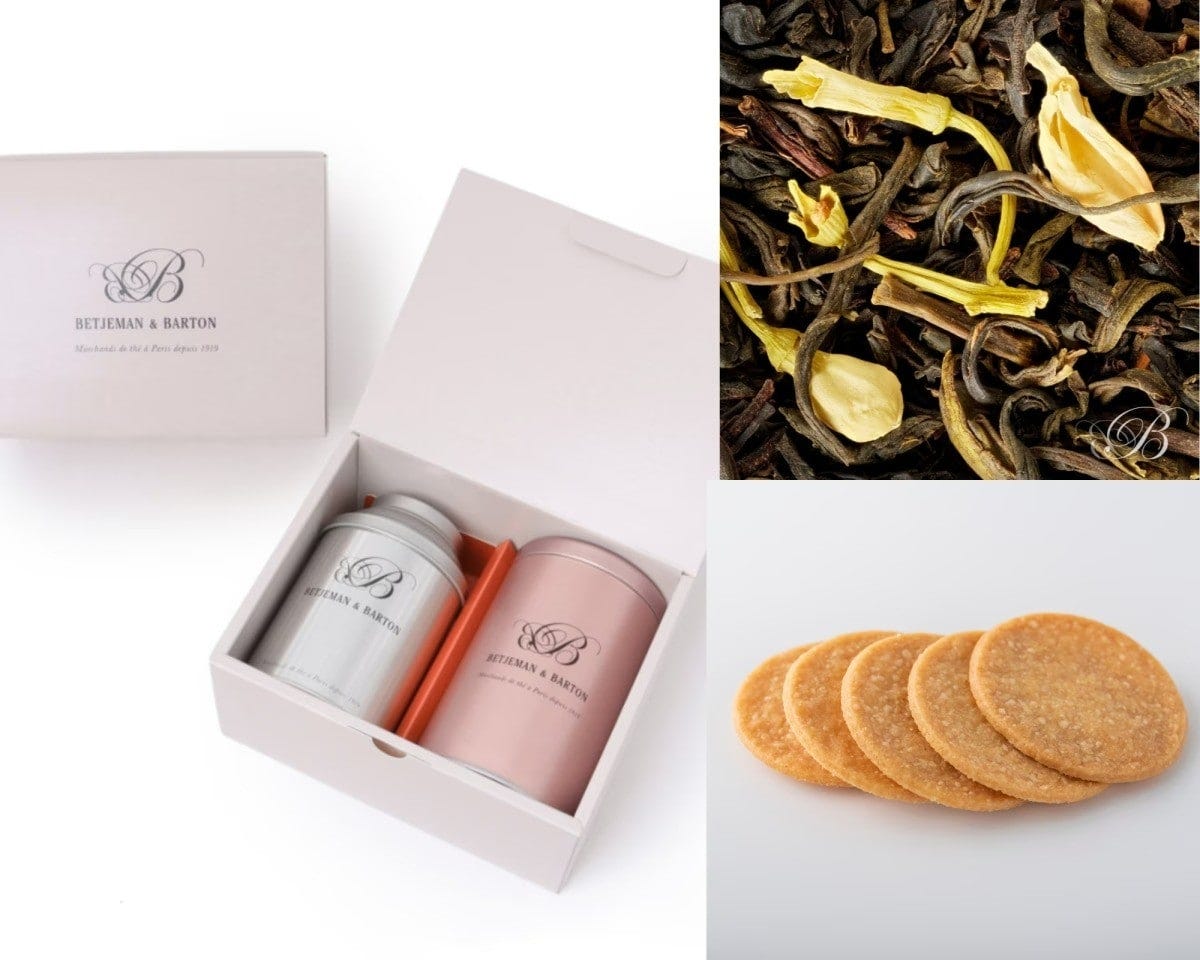 エキゾチックな香りの「アムール」70g缶と「ガレットクラシック」23枚入りのギフト「Mother