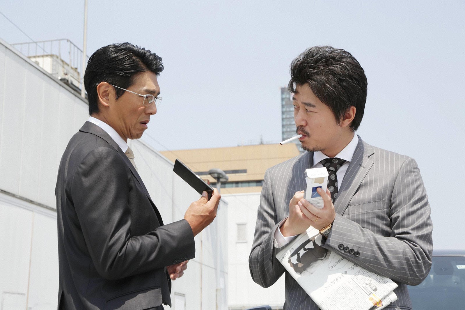 高橋克典、新井浩文／「モンテ・クリスト伯 ー華麗なる復讐ー」第8話より（C）フジテレビ