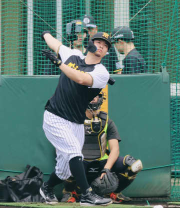 阪神 アイブラック兄弟が初日からフリーで快音を連発 佐藤輝は8本、森下は10本の柵越えで宜野座沸かせる