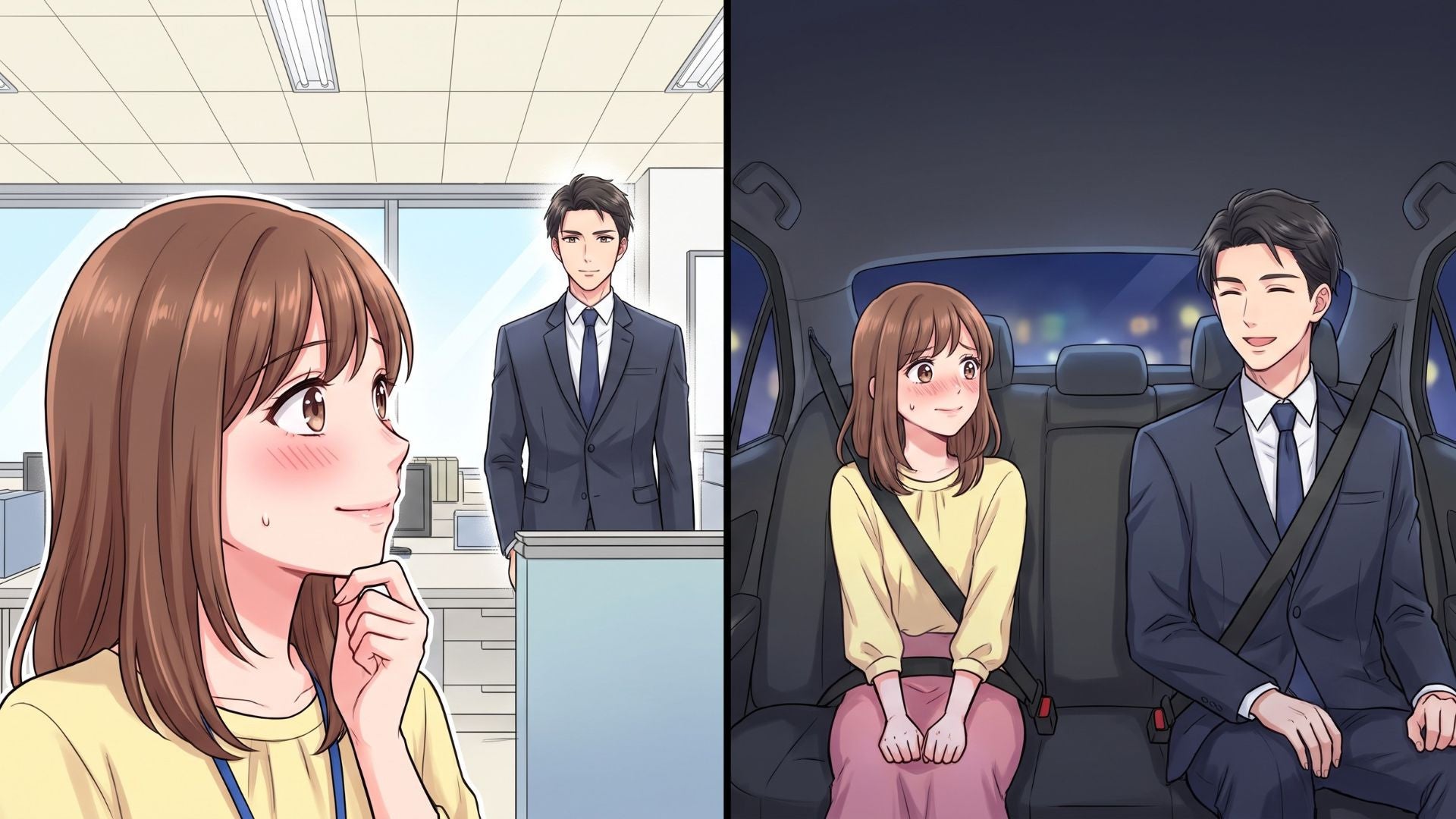 【まさかの悲劇】憧れの先輩と〈タクシー車内〉で2人きりに。積極的すぎるアプローチに困惑...！？