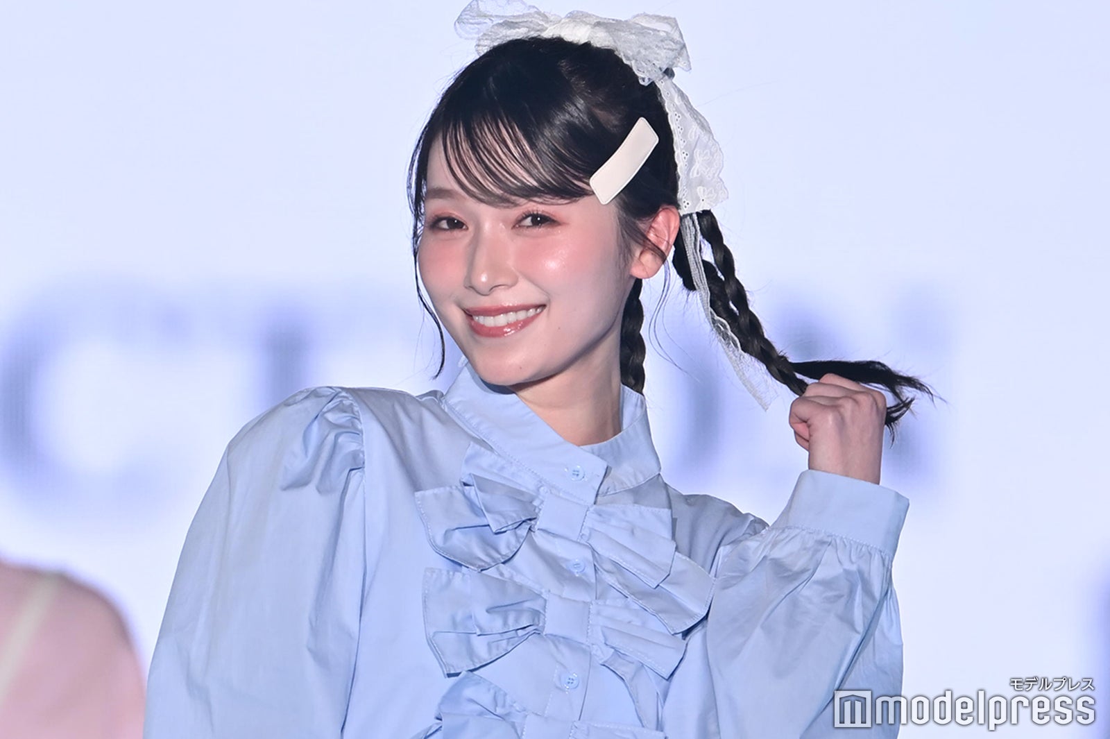 櫻坂46守屋麗奈、春の装いで華やかオーラ 三つ編みヘアアピールが可愛い【TGC2026 S/S】