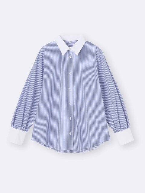 GU 10アイテム 着回し 7日間コーデ EccO イラスト GU クレリックシャツ