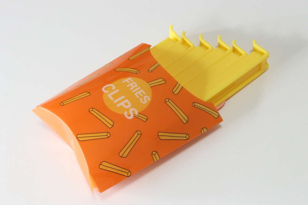 ダイソーのフライドポテトみたいなクリップ