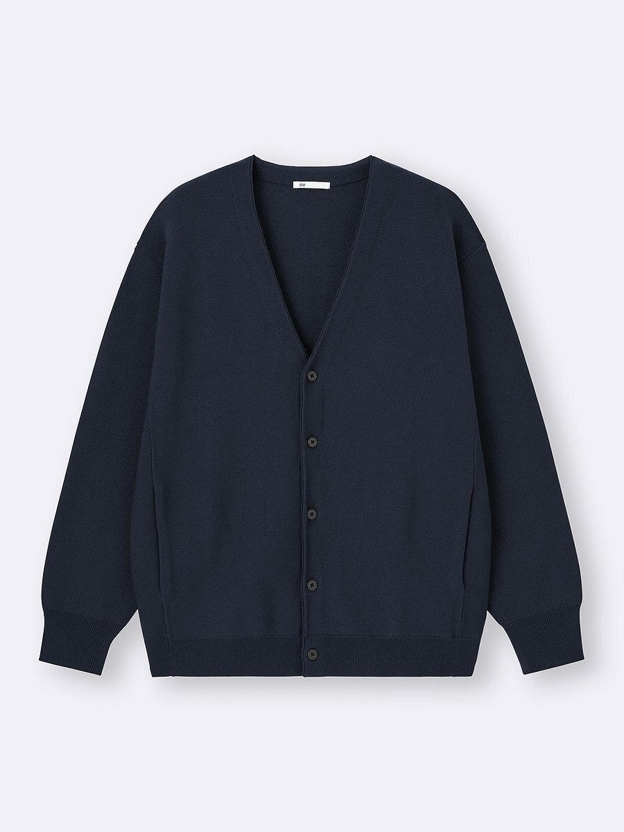 GU ウォッシャブルVネックカーディガン GUのウォッシャブルVネックカーディガン