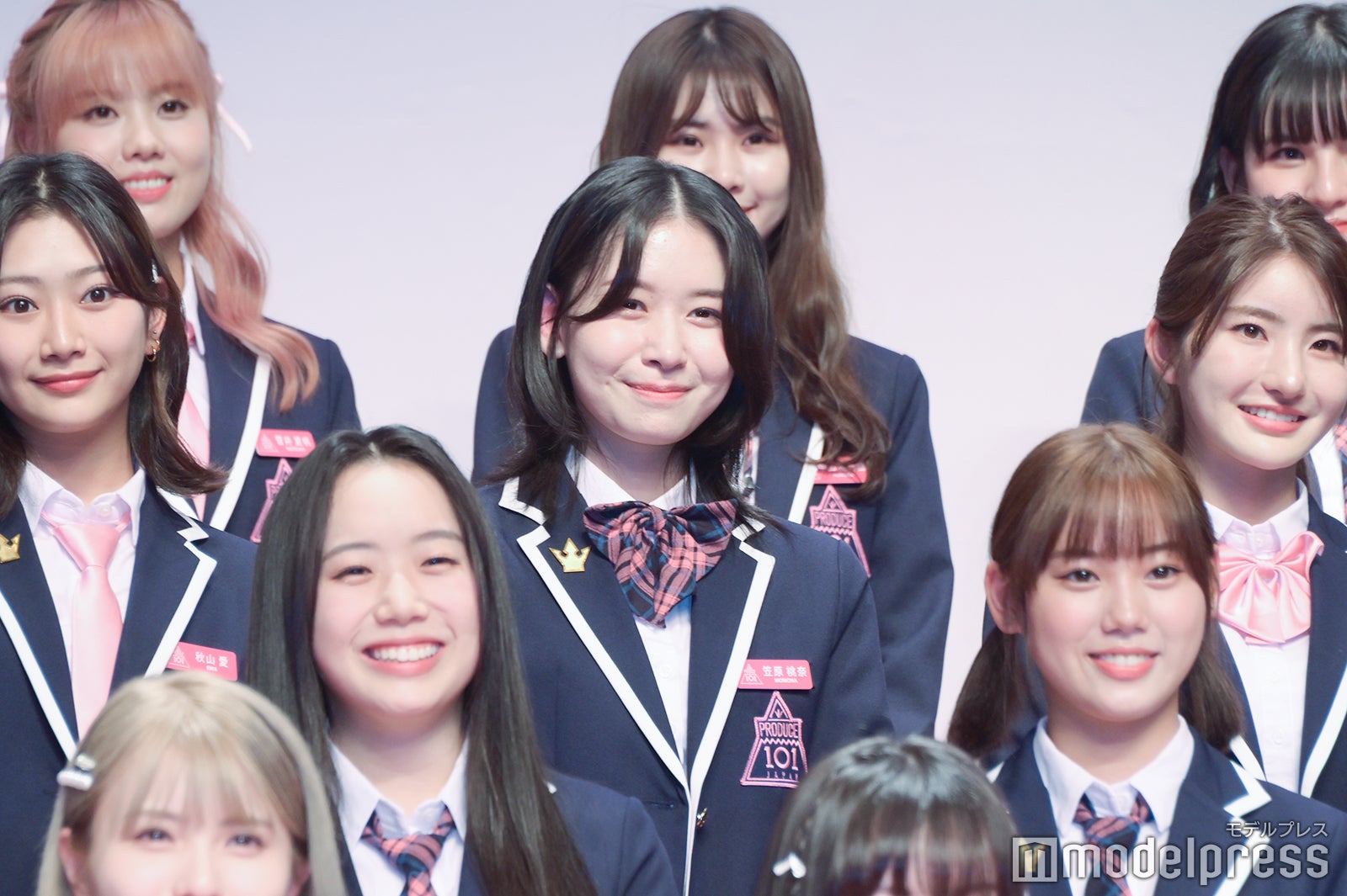 『PRODUCE 101 JAPAN THE GIRLS』概要発表記者会見、練習生お披露目の様子（C）モデルプレス