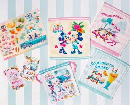 東京ディズニーランド&シー、“夏のバカンス”デザインの新作グッズ 携帯用ファンやファッション雑貨など登場