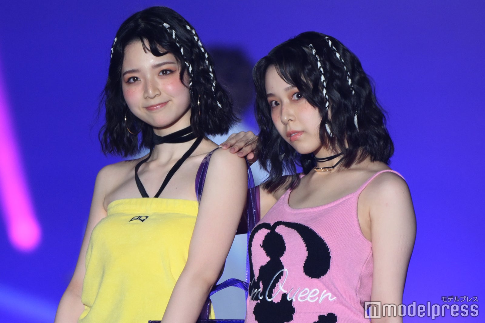 曽川咲葵、⻑⾕川乃彩（C）モデルプレス