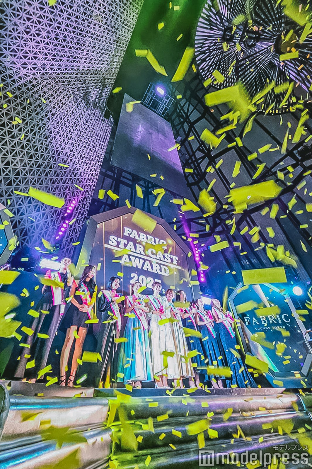 「FABRIC STARCAST AWARD 2025 Powered by modelpress」受賞者（左から）ゆい、ななみ、りの、ありさ、にじほ、はんな、さな、モナ、ゆめ（C）モデルプレス