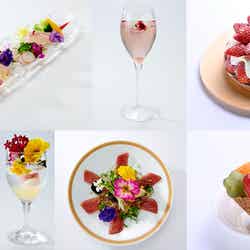 期間限定コラボ花メニュー/画像提供:ネイキッド