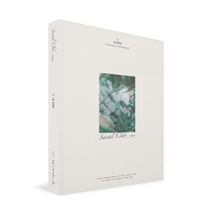 SEVENTEEN PHOTOBOOK 「SOCIAL CLUB : CARAT」“Al Fine” (C)PLEDIS ENTERTAINMENT