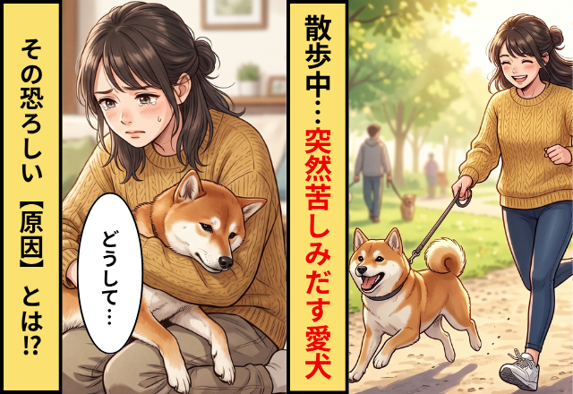 散歩中…苦しみだす愛犬。「さっきまで走り回ってたのに…」⇒恐ろしい【原因】とは！？