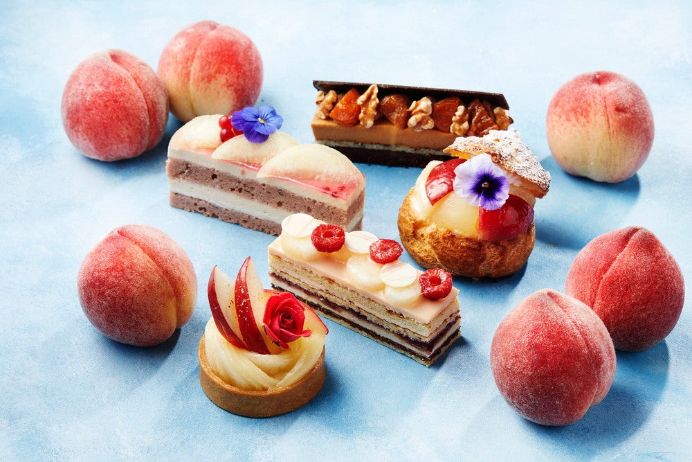 ピーチスイーツイメージ（パティスリーSTRESSED）／画像提供：インターコンチネンタルホテル大阪
