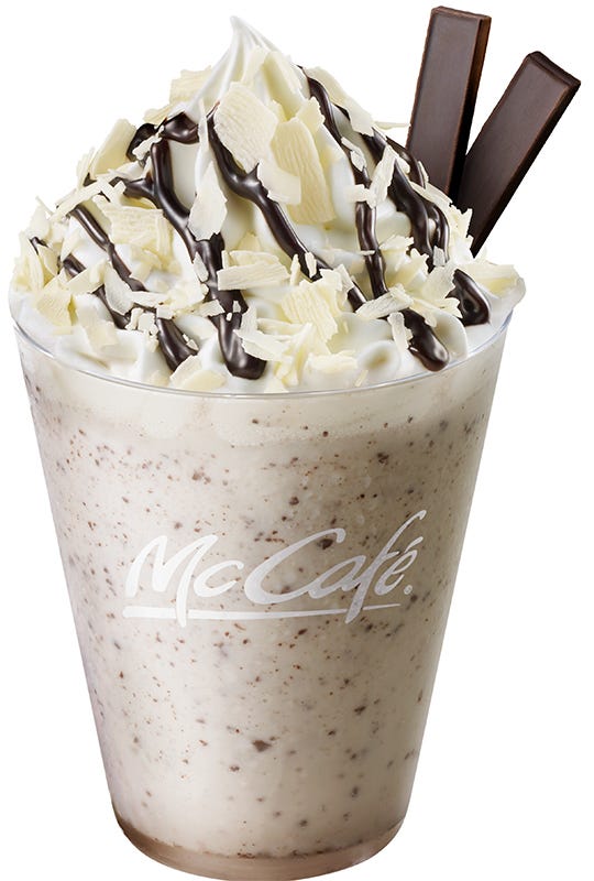 プレミアムホワイトチョコレートフラッペ/画像提供:日本マクドナルド