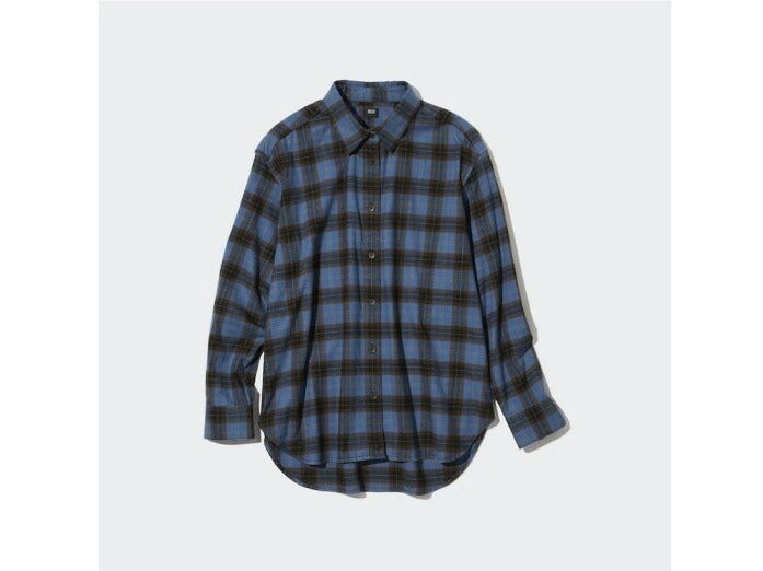 ユニクロ　フランネルチェックシャツ　2990円（税込）