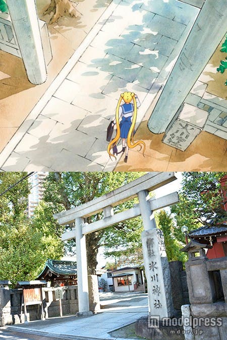 セーラー戦士のお気に入り「氷川神社」(アニメ内では「火川神社」として登場)/(C)武内直子・PNP・講談社・東映アニメーション