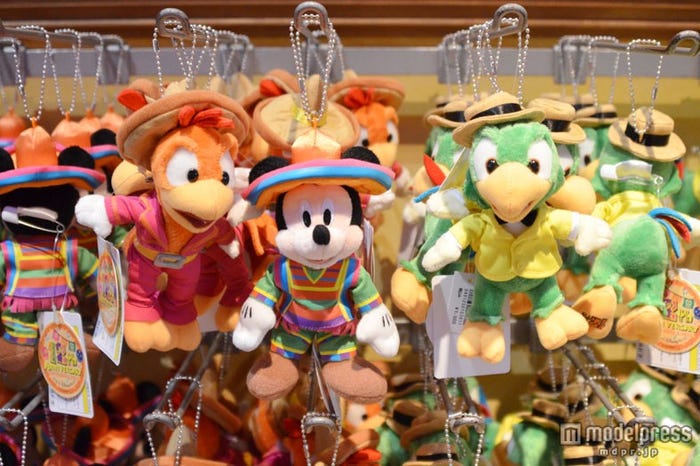 (左から)パンチート、ミッキーマウス、ホセ・キャリオカのぬいぐるみバッチ(12th)/東京ディズニーシー