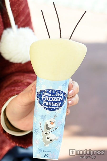 裏面はオラフとイベントロゴのデザイン