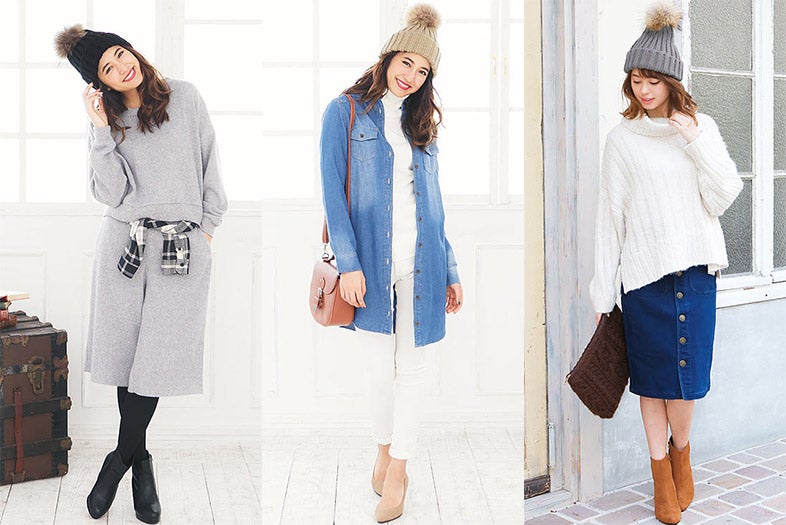 可愛さ120％「ニット帽」のトレンドコーデ