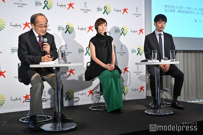 樋口輝彦氏、渡辺満里奈、林晋吾氏(C)モデルプレス