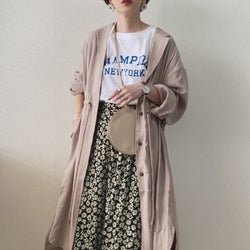 毎日でも着たい!Tシャツ×サラッと羽織りものコーデが春本番に大活躍