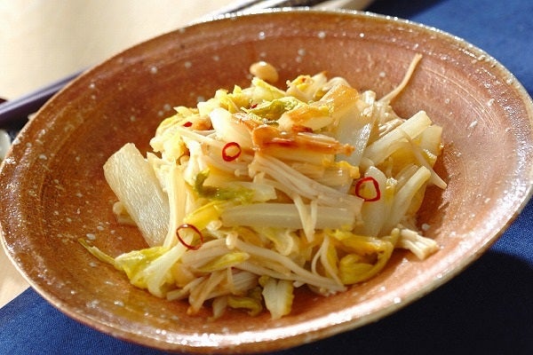白菜の甘酢和え