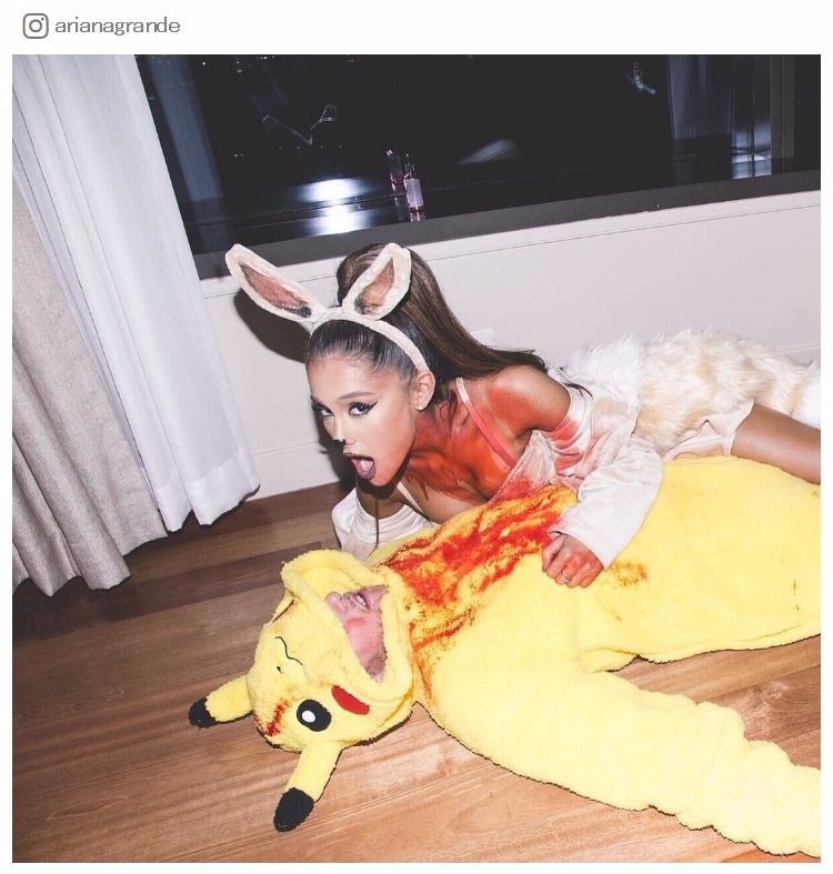 アリアナ・グランデ（上）、マック・ミラー（アリアナ・グランデInstagramより）