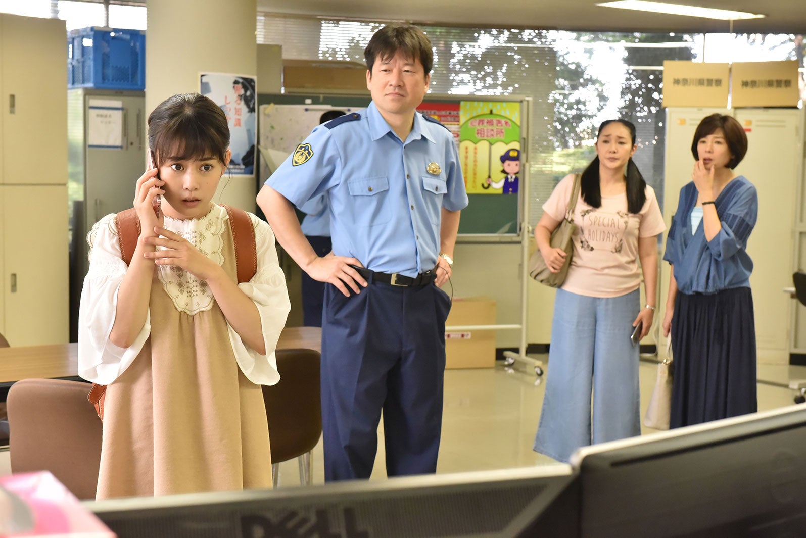 高畑充希、佐藤二朗、西尾まり、中島ひろ子／「過保護のカホコ」最終話より（画像提供：日本テレビ）