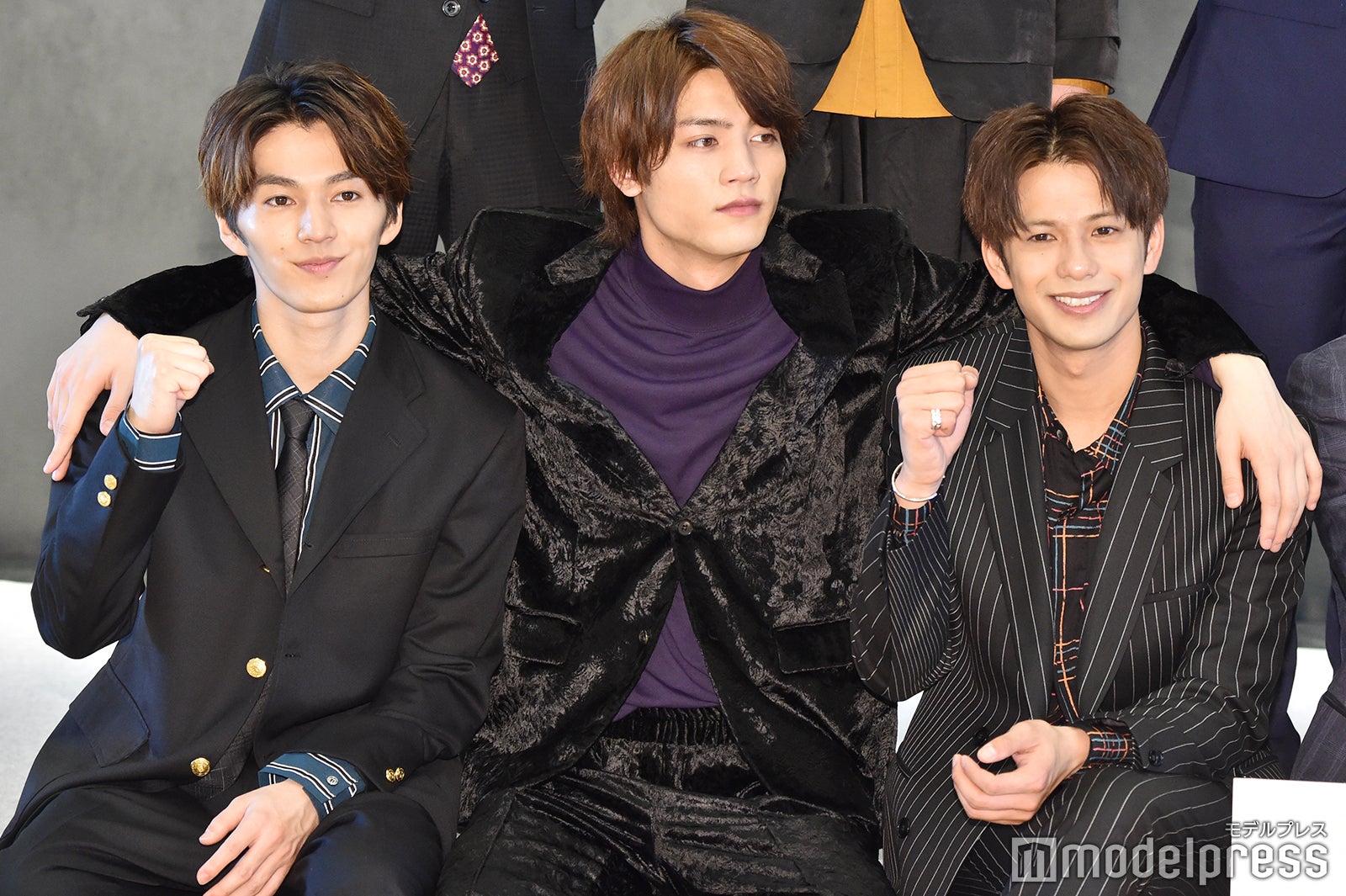 左から：矢部昌暉、板垣瑞生、森崎ウィン （C）モデルプレス