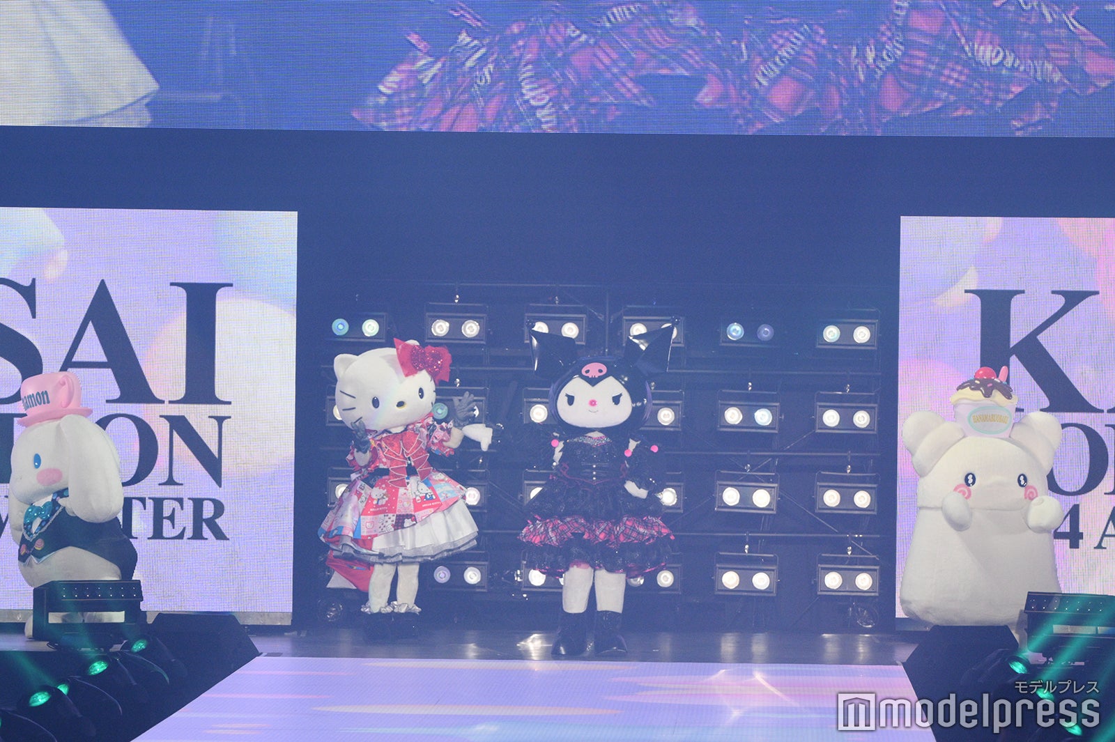 シナモロール、ハローキティ、クロミ、はなまるおばけ、（C）モデルプレス