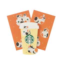 ビバレッジカードねこ ¥682／画像提供：スターバックス コーヒー ジャパン