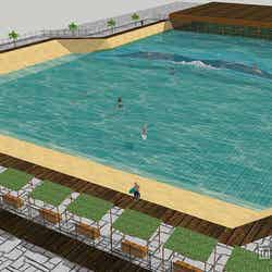 来春オープンする国内唯一の人工サーフィン施設が話題/画像提供:みのたにグリーンスポーツホテル【モデルプレス】