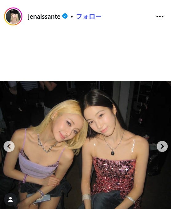 HUH YUNJIN(ホ・ユンジン)Instagramより