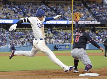 大谷翔平 開幕6戦長打なし 37試合連続出塁も自身初の大ブレーキ 走者を置いた3打席凡打で山本由伸援護できず