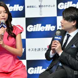 相武紗季(左)、平成ノブシコブシ・吉村崇(右)