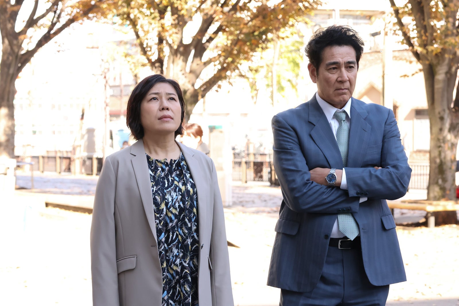 青木さやか、宇梶剛士「オクラ〜迷宮入り事件捜査〜」最終話（C）フジテレビ