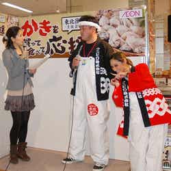 「三陸水産復興応援!『がんばろう東北』全国カキキャンペーン」を行ったLie