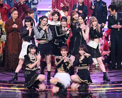 【紅白本番】ME:I、トップバッターでNumber_i・LE SSERAFIM・JO1らと盛り上げ ミセス&乃木坂46とは「Click」ポーズも