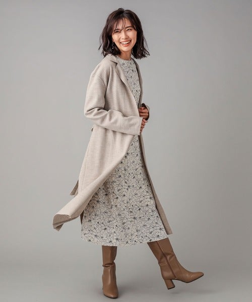 冬の花柄ワンピースはどう着こなす 大人おしゃれなお手本コーデをご紹介 モデルプレス