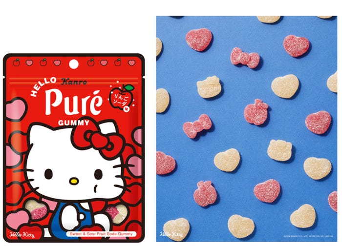 ピュレグミ×ハローキティ りんごソーダ味(C)2026 SANRIO CO., LTD. APPROVAL NO. L672166