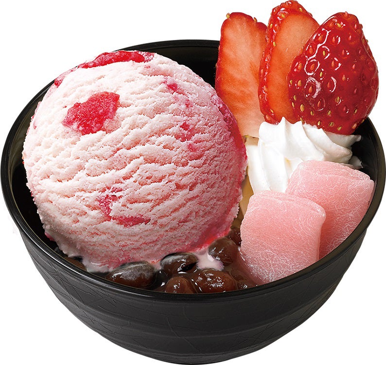 あったかいちごクリームぜんざい