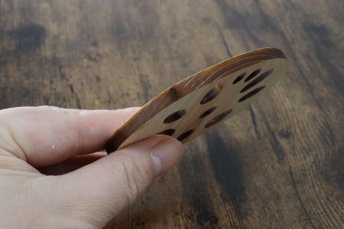 ひのきレンコンコースター　デザイン