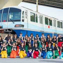 日向坂46が東京モノレール車両をジャック/提供画像