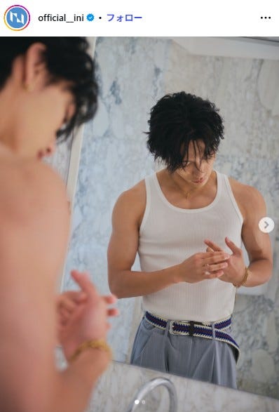池崎理人/INI公式Instagramより