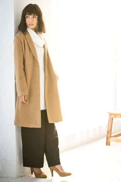 テトロンシャギーチェスターコート「Re:EDIT by GALSTAR」4,998円（税込）／画像提供：Re:EDIT by GALSTAR