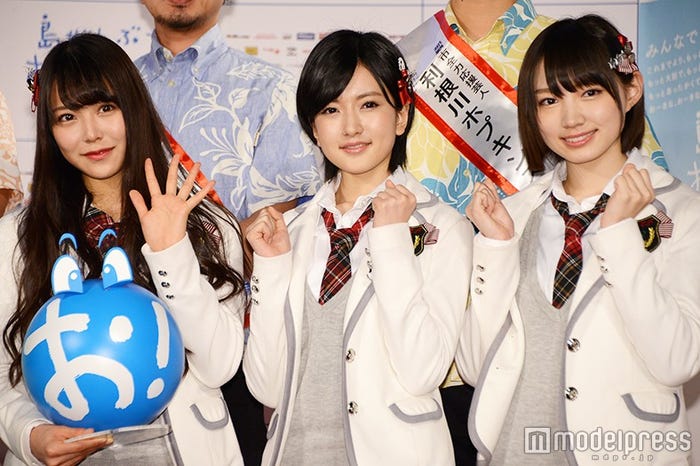 (左より)白間美瑠、須藤凜々花、太田夢莉(C)モデルプレス