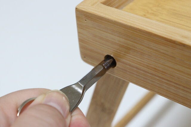 ダイソー　キーホルダー型ドライバー2本セット　使用例