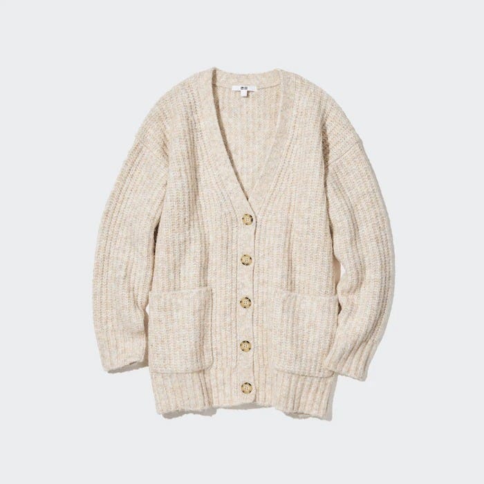 ユニクロ　uniqlo　レディース　おすすめ　オススメ　コスパ　2023　冬　カーディガン　ローゲージVネックカーディガン